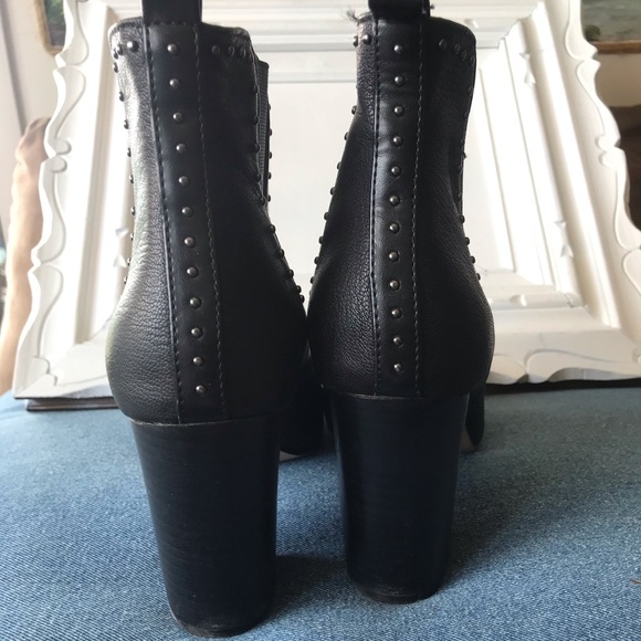 Saks Fifth Avenue Studded Leather Chelsea Boots - Picture 5 of 7